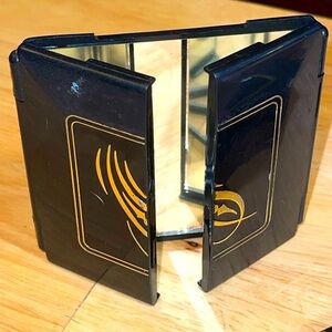 Sun-PP Cosmetic Compact Purse Triple Mirror.